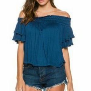 Free people off-the-shoulder top